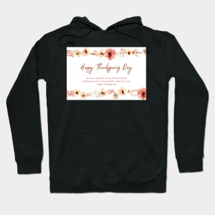 Happy Thanksgiving Card - 12 Hoodie